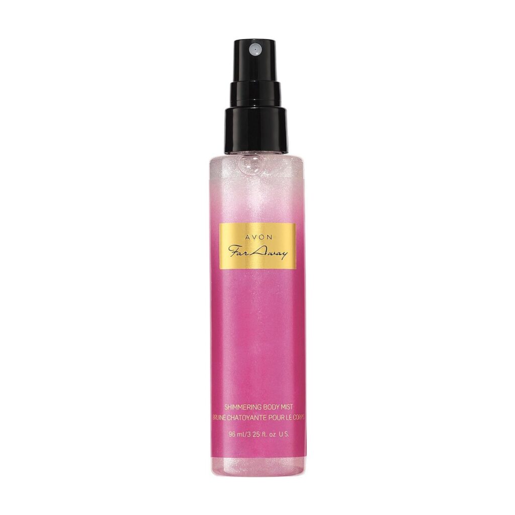 Far Away Shimmering Body Mist Avon Specialist Shop Cosmetics