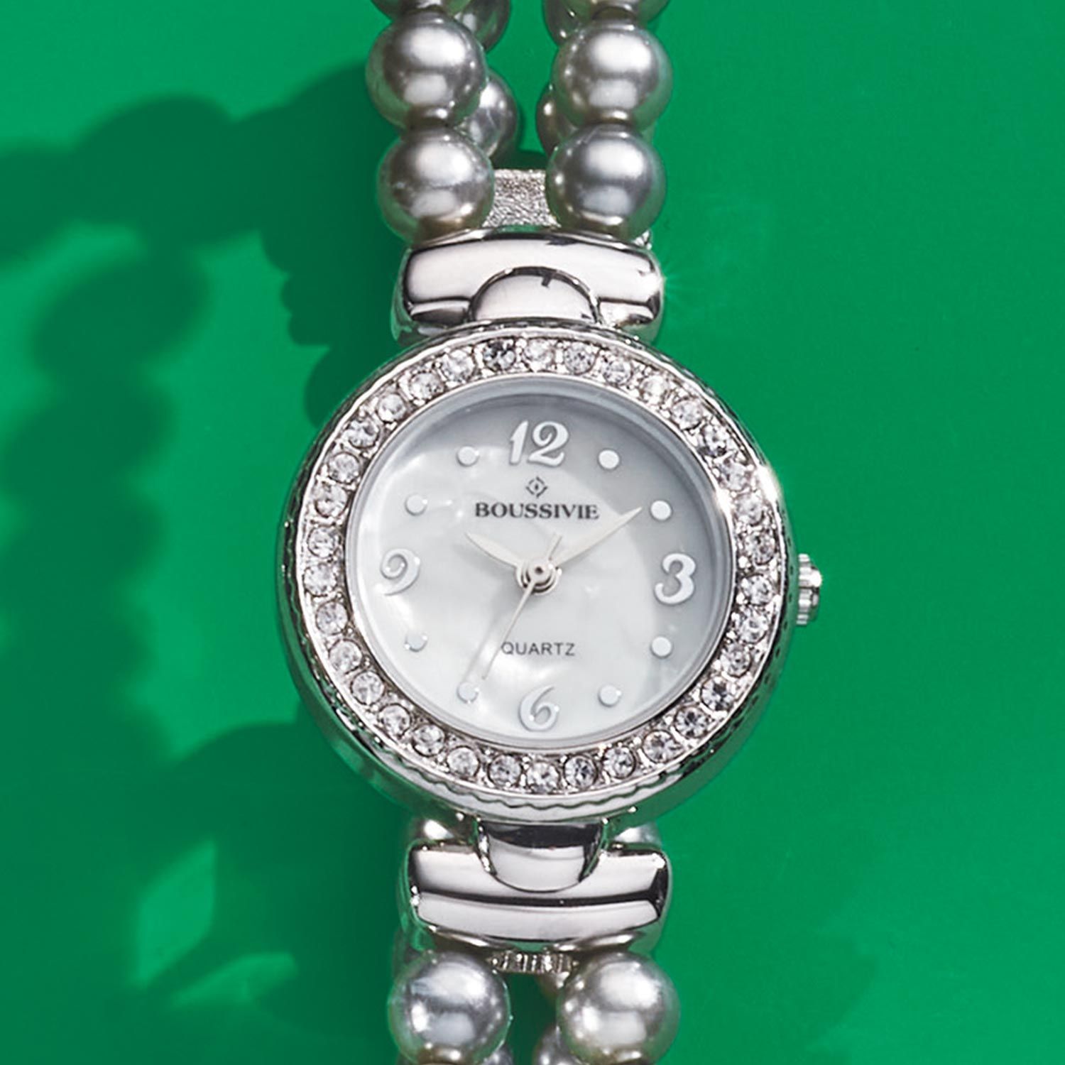 Ladies Avon Quartz Stone Set Dial Black Sunburst Bracelet Watch Working |  Watches In Wonderland